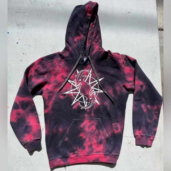 Gildan Other - Men's Slipknot Hoodie Multicolor Spell-Out S Y2K Screamo Nu Metal 90s Iowa Mask